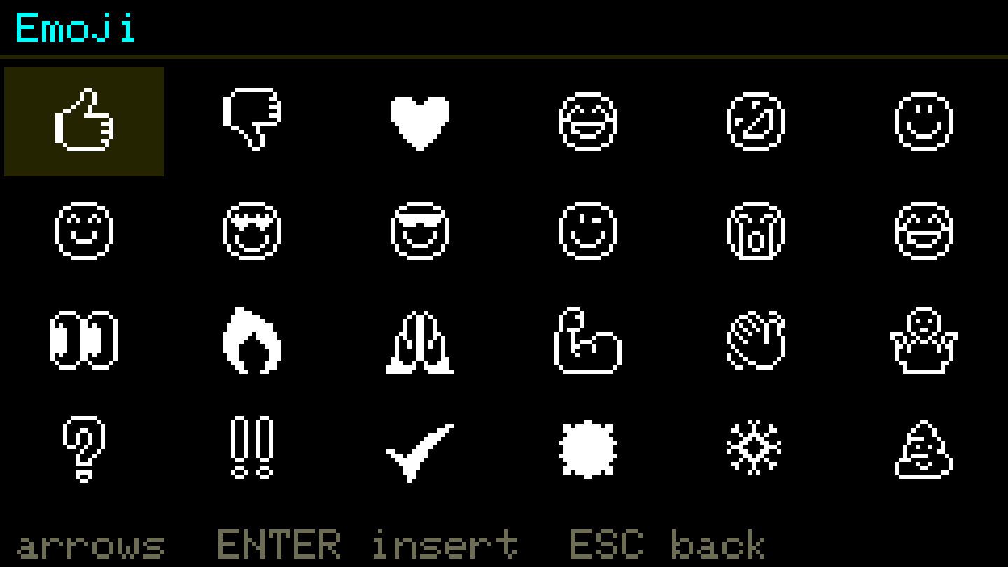 Emoji palette